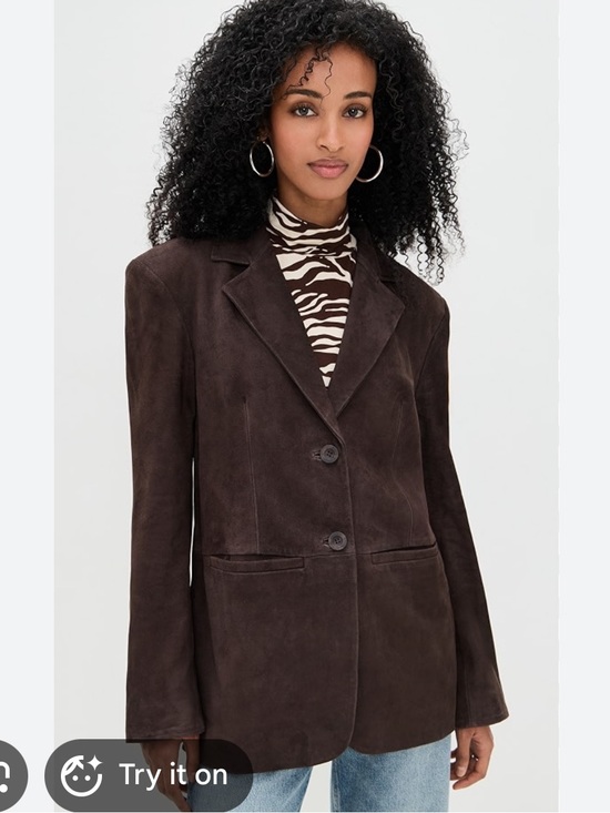 Reformation Jackets & Blazers - Reformation Veda Brown Suede Blazer
